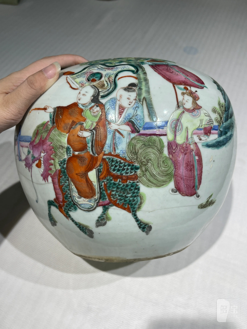 清代 粉彩人物纹瓷器一组十四件 - 图6